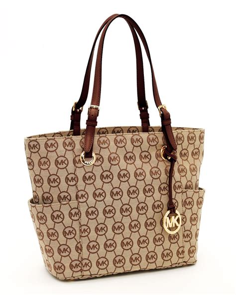 michael kors pvc signature tote|Michael Kors large monogram tote.